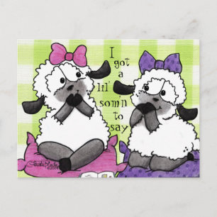 Speak Softly Lambs Postcard