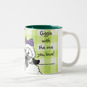 Speak Softly Lambs Two-Tone Coffee Mug