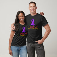 Speak Up About Domestic Violence. Purple Ribbon