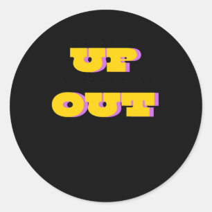Speak Up Reach Out - Mental Health Awareness Desig Classic Round Sticker