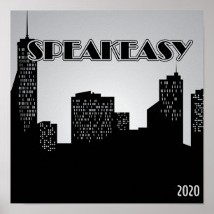 Speakeasy, 1920's Party Poster