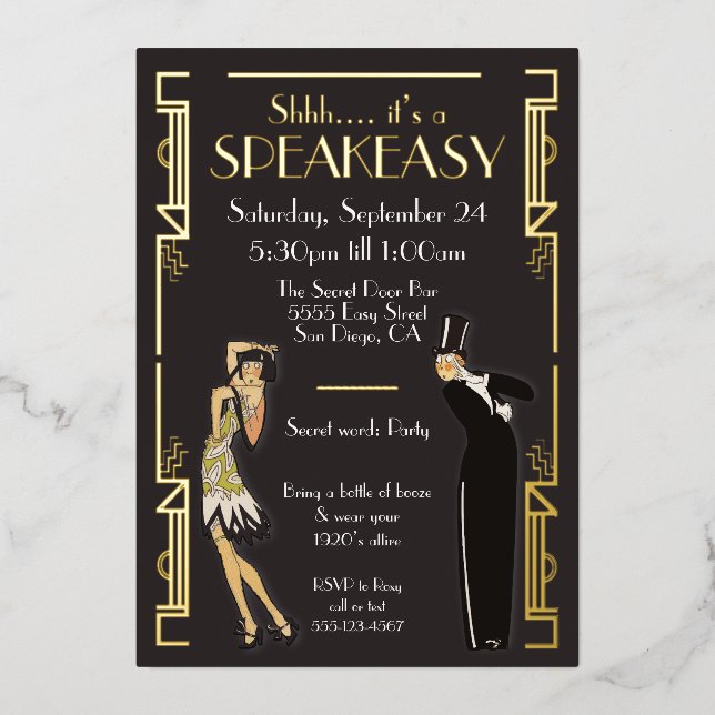 Speakeasy Flapper  Party (Front)