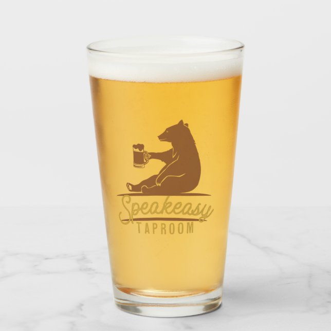 Speakeasy Glass Tumbler (Front Filled)
