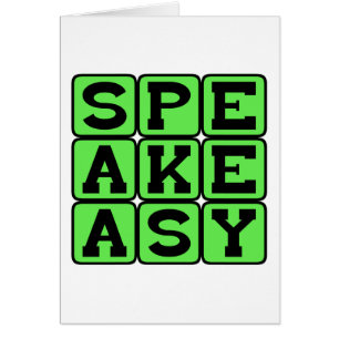 Speakeasy, Illegal Bar