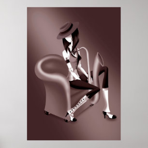 "Speakeasy" – Jazz-Inspired Poster