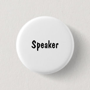 Speaker 3 Cm Round Badge