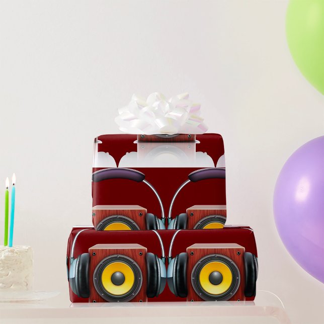 Speaker And Headphones Wrapping Paper (Creator Uploaded)
