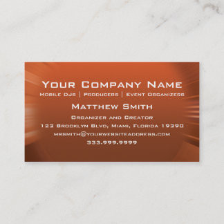 Speaker Attack Business Card
