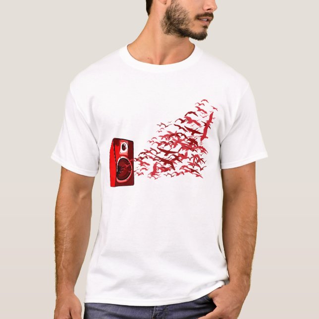 Speaker Birds T-Shirt (Front)