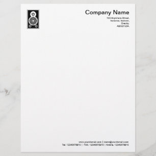 Speaker - Black Letterhead