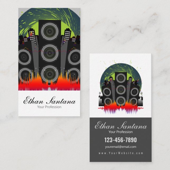 Speaker Blast Business Card (Front/Back)