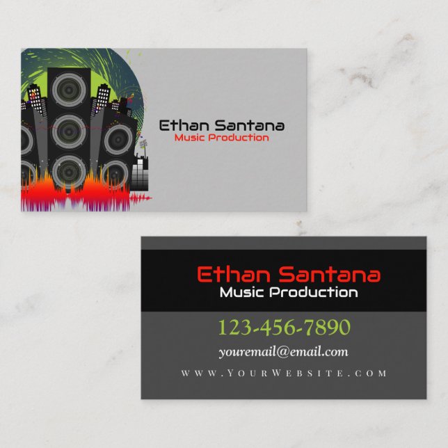 Speaker Blast Business Card (Front/Back)