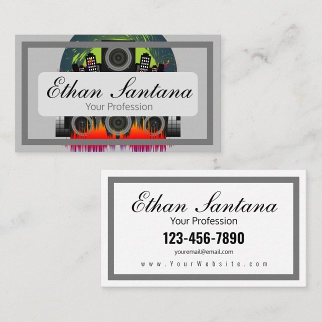 Speaker Blast Business Card (Front/Back)
