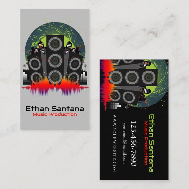 Speaker Blast Business Card (Front/Back)