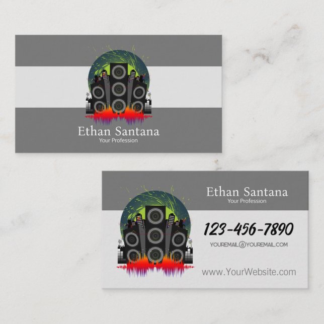 Speaker Blast Business Card (Front/Back)