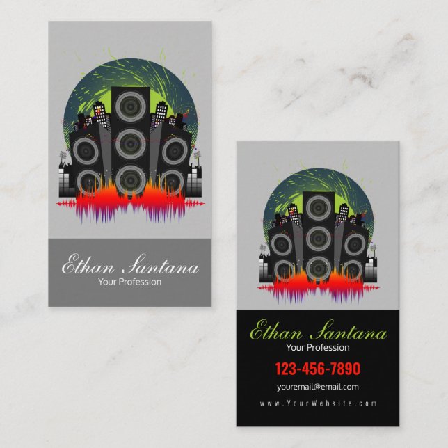 Speaker Blast Business Card (Front/Back)