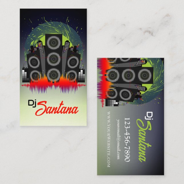 Speaker Blast Business Card (Front/Back)