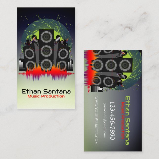 Speaker Blast Business Card (Front/Back)