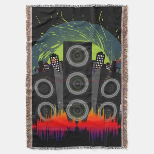 Speaker Blast Throw Blanket