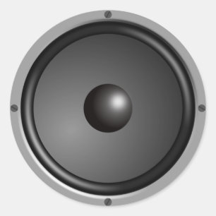 Speaker Classic Round Sticker