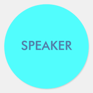 SPEAKER CLASSIC ROUND STICKER