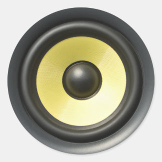 Speaker Cone Classic Round Sticker