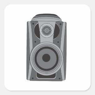 Speaker Design White Sticker