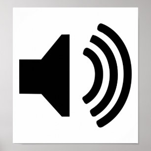 Speaker icon poster