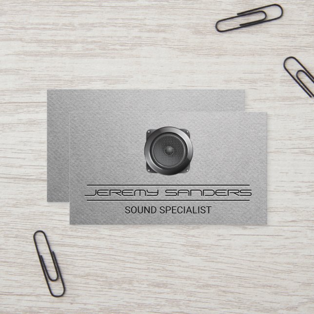 Speaker Logo Business Card (Front/Back In Situ)