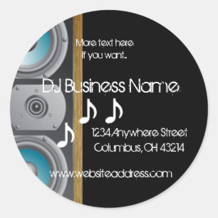 Speaker Music Notes Music Return Address Labels