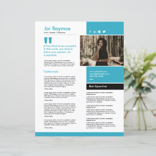 Speaker One Sheet Template