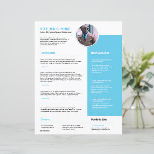 Speaker One Sheet Template