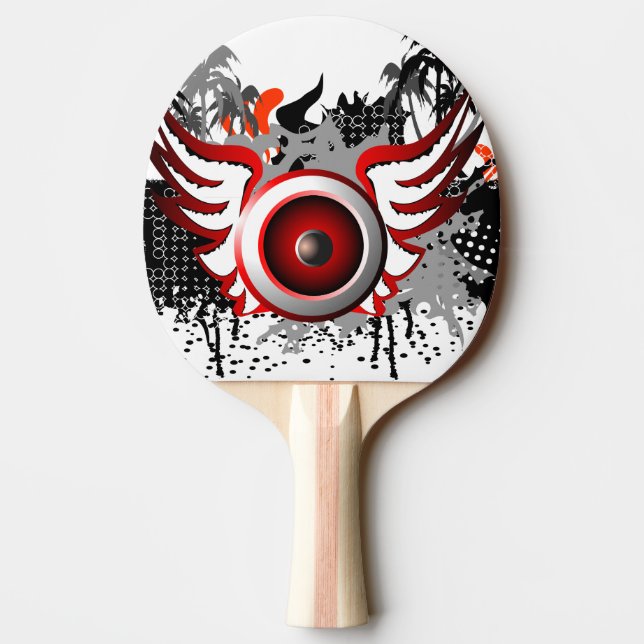 Speaker Ping Pong Paddle (Back)