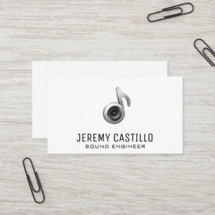 Speaker Sound Logo   Sound Engineer Musician Business Card
