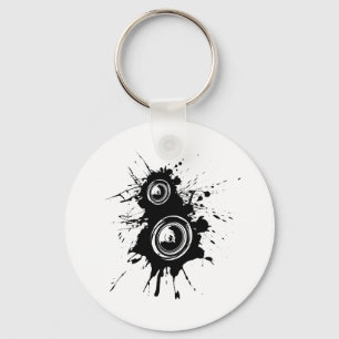 Speaker Splatter Key Ring