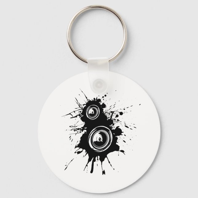 Speaker Splatter Key Ring (Front)