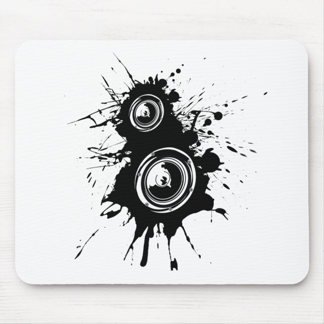 Speaker Splatter Mouse Mat (Front)