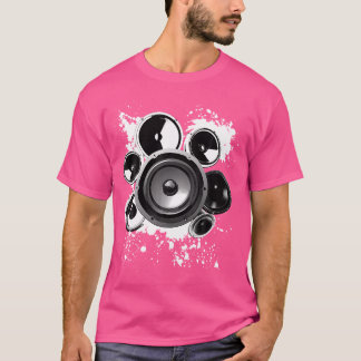 Speaker Techno Bass Music Graphics  Gifts Unisex E T-Shirt