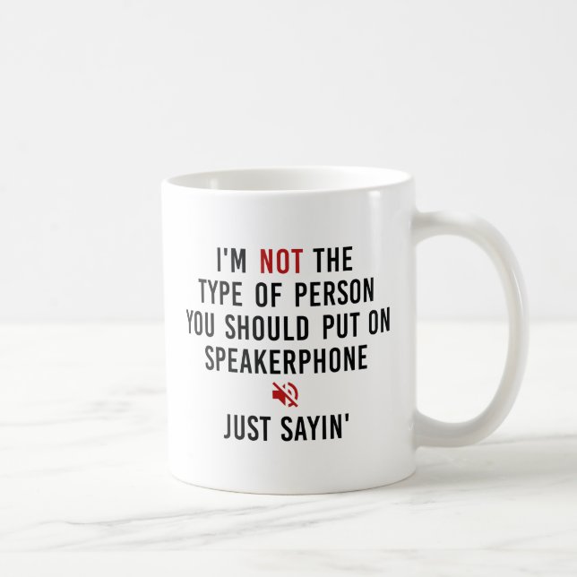 Speakerphone Coffee Mug (Right)