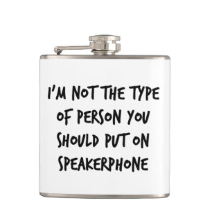 Speakerphone Hip Flask