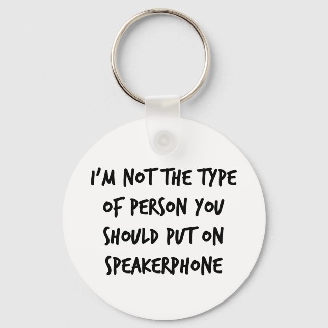 Speakerphone Key Ring (Front)