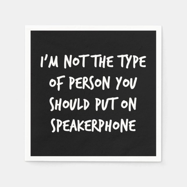 Speakerphone Napkin (Front)