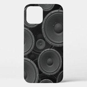 Speakers: Continuous Texture Seamless Pattern. iPhone 12 Case