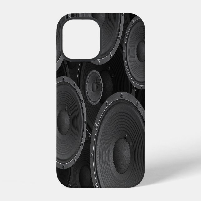 Speakers: Continuous Texture Seamless Pattern. iPhone Case (Back)