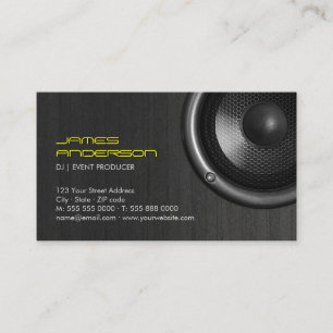 Speakers DJ Music Event Production business cards