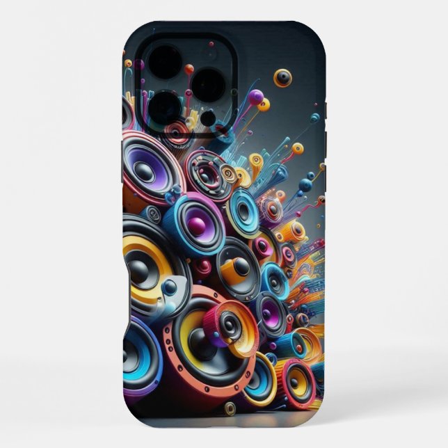Speakers Wall iPhone Case (Back)