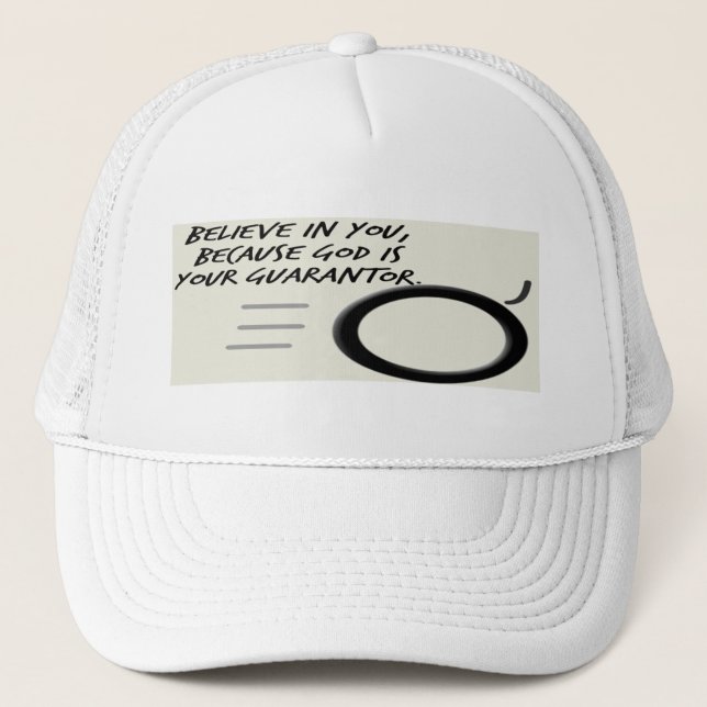 Speaking Geometric 5 Trucker Hat (Front)