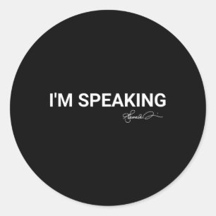 Speaking Kamala Harris 2020 Classic Round Sticker
