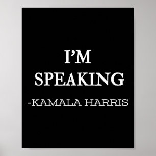 Speaking Kamala Harris 4 Poster