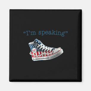 Speaking Kamala Harris President 2024 Usa Flag Sne Magnet
